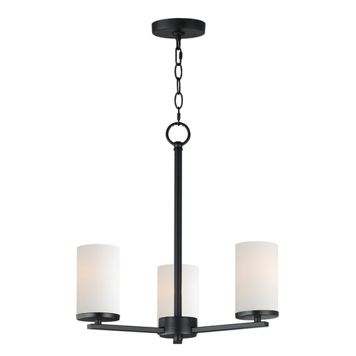 Maxim - 10287SWBK - Three Light Chandelier - Lateral - Black