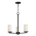 Maxim - 10287SWBK - Three Light Chandelier - Lateral - Black