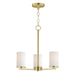 Maxim - 10287SWSBR - Three Light Chandelier - Lateral - Satin Brass