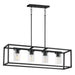 Maxim - 10288CLBK - Four Light Linear Pendant - Lateral - Black