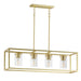 Maxim - 10288CLSBR - Four Light Linear Pendant - Lateral - Satin Brass