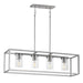 Maxim - 10288CLSN - Four Light Linear Pendant - Lateral - Satin Nickel