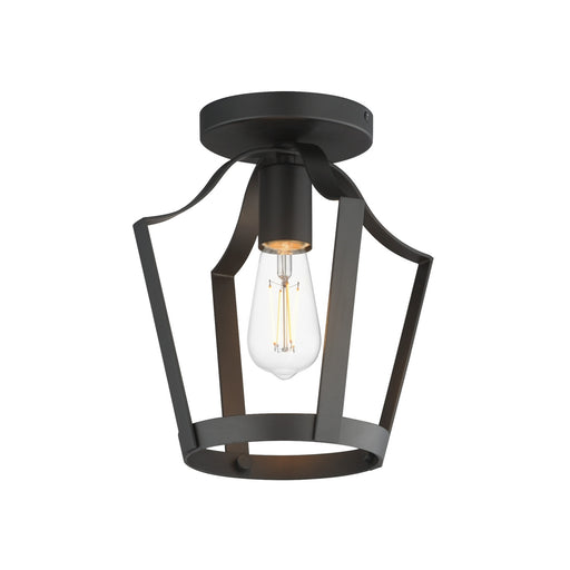 Arden One Light Pendant / Semi-Flush Black