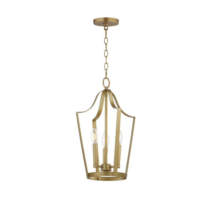 Maxim - 10423NAB - Three Light Pendant - Arden - Natural Aged Brass