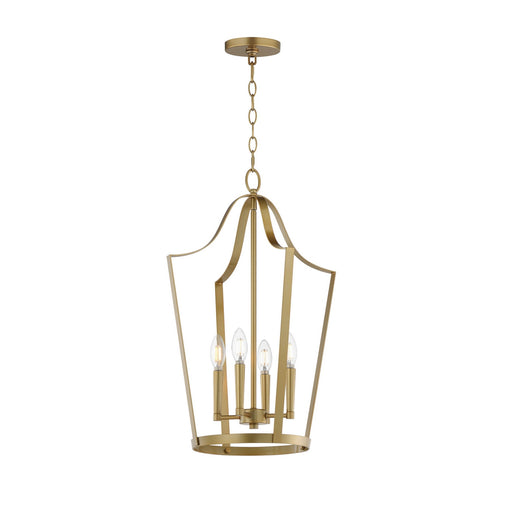Arden Four Light Pendant Natural Aged Brass