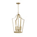 Maxim - 10424NAB - Four Light Pendant - Arden - Natural Aged Brass