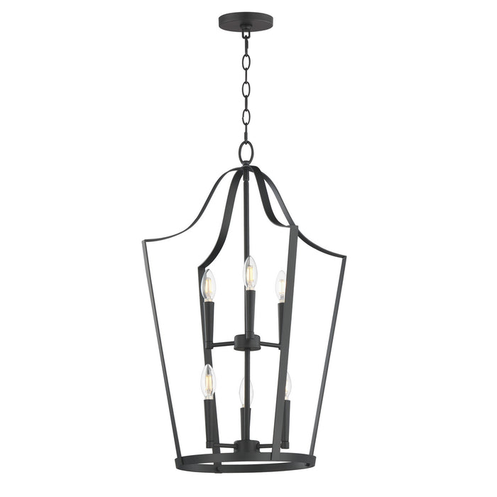 Maxim - 10426BK - Six Light Pendant - Arden - Black
