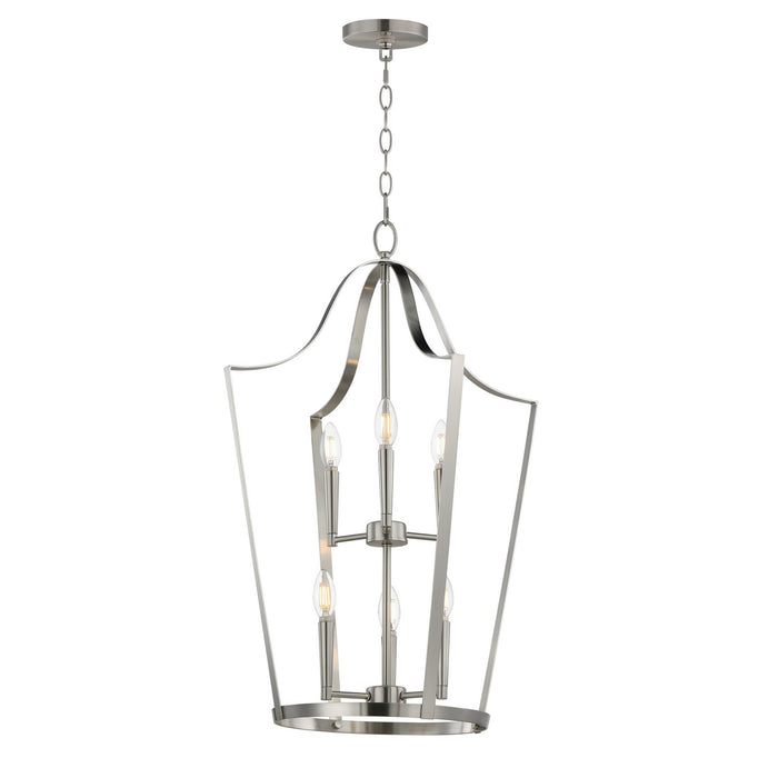 Maxim - 10426SN - Six Light Pendant - Arden - Satin Nickel