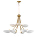 Maxim - 10829WTNAB - Nine Light Chandelier - Maris - White/Natural Aged Brass