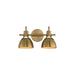 Maxim - 12342SBR - Two Light Wall Sconce - Dusk - Satin Brass