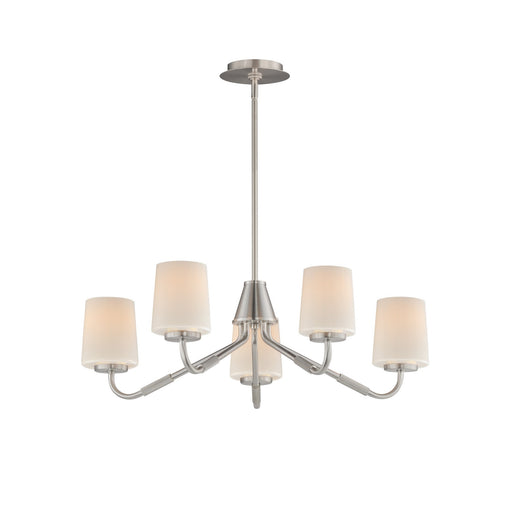 Maxim - 12696WTSN - Five Light Chandelier - Durham - Satin Nickel