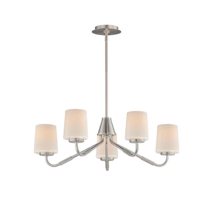 Maxim - 12696WTSN - Five Light Chandelier - Durham - Satin Nickel