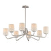 Maxim - 12698WTSN - Eight Light Chandelier - Durham - Satin Nickel