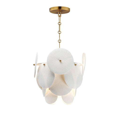Isla One Light Pendant Natural Aged Brass
