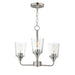 Maxim - 12873CLSN - Three Light Chandelier - Hudson - Satin Nickel