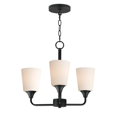 Hudson Three Light Chandelier Black
