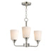 Maxim - 12873SWSN - Three Light Chandelier - Hudson - Satin Nickel