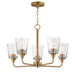 Maxim - 12875CLNAB - Five Light Chandelier - Hudson - Natural Aged Brass
