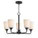 Maxim - 12875SWBK - Five Light Chandelier - Hudson - Black