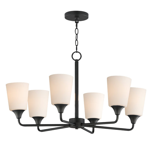 Hudson Six Light Chandelier Black