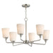 Maxim - 12876SWSN - Six Light Chandelier - Hudson - Satin Nickel