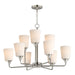 Maxim - 12879SWSN - Nine Light Chandelier - Hudson - Satin Nickel