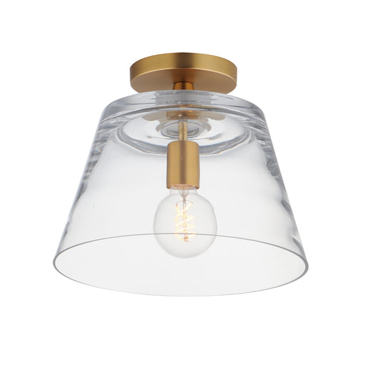 Hudson One Light Pendant Natural Aged Brass