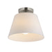 Maxim - 12880SWSN - One Light Semi-Flush Mount/Pendant - Hudson - Satin Nickel