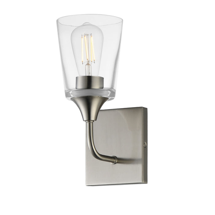 Maxim - 12881CLSN - One Light Wall Sconce - Hudson - Satin Nickel