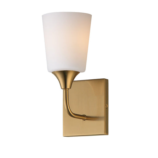Hudson One Light Wall Sconce Satin Nickel