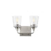 Maxim - 12882CLSN - Two Light Bath Vanity - Hudson - Satin Nickel