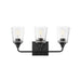 Maxim - 12883CLBK - Three Light Bath Vanity - Hudson - Black
