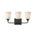 Maxim - 12883SWBK - Three Light Bath Vanity - Hudson - Black