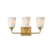 Maxim - 12883SWNAB - Three Light Bath Vanity - Hudson - Natural Aged Brass