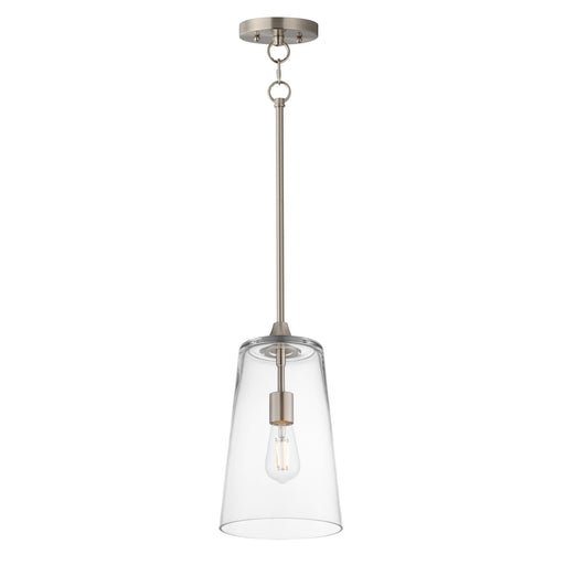 Maxim - 12886CLSN - One Light Pendant - Hudson - Satin Nickel