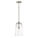 Maxim - 12886CLSN - One Light Pendant - Hudson - Satin Nickel