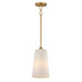 Maxim - 12886SWNAB - One Light Pendant - Hudson - Natural Aged Brass