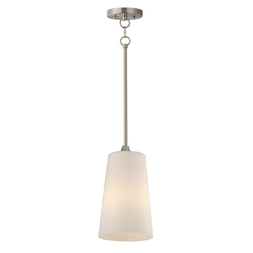 Maxim - 12886SWSN - One Light Pendant - Hudson - Satin Nickel