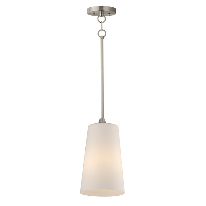 Maxim - 12886SWSN - One Light Pendant - Hudson - Satin Nickel