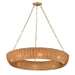 Maxim - 14314NANAB - Eight Light Pendant - Bower - Natural Aged Brass