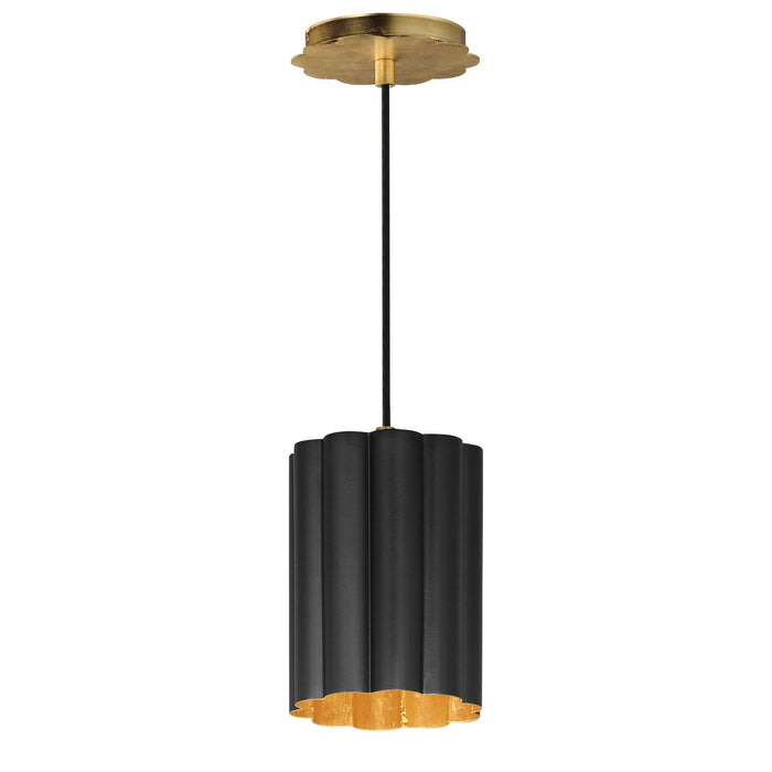 Maxim - 18054BKGL - One Light Pendant - Primrose - Gold Leaf
