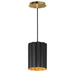 Maxim - 18054BKGL - One Light Pendant - Primrose - Gold Leaf