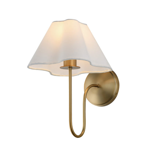 Maxim - 18100WTNAB - One Light Wall Sconce - Saxon - Natural Aged Brass