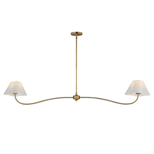 Maxim - 18102WTNAB - Two Light Pendant - Saxon - Natural Aged Brass