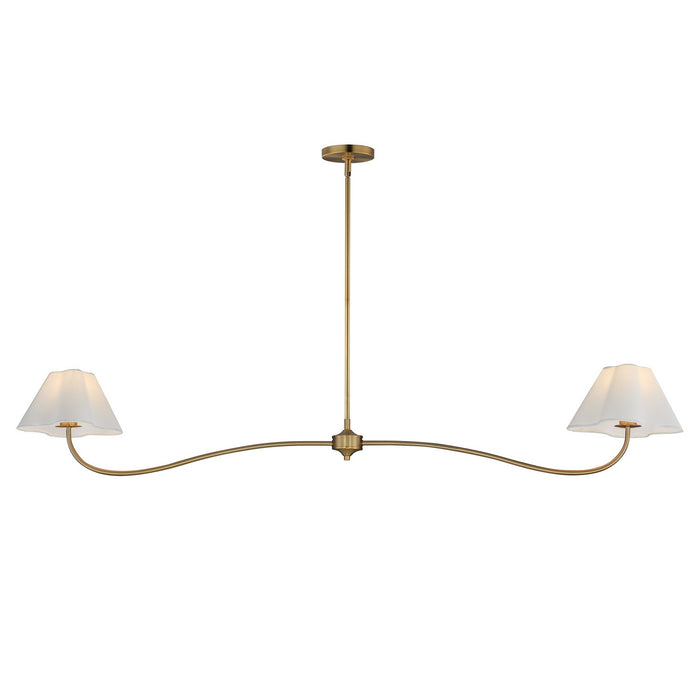 Maxim - 18102WTNAB - Two Light Pendant - Saxon - Natural Aged Brass