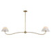 Maxim - 18102WTNAB - Two Light Pendant - Saxon - Natural Aged Brass