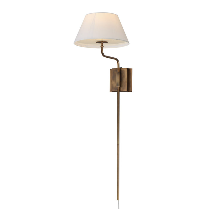 Maxim - 18410OFWBR - One Light Wall Sconce - Dunbridge - Weathered Brass