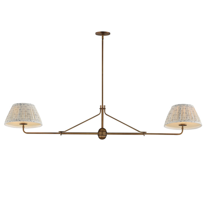 Maxim - 18412BWWBR - Two Light Pendant - Dunbridge - Weathered Brass