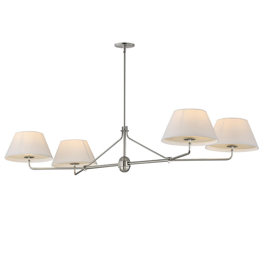 Dunbridge Four Light Chandelier Polished Nickel