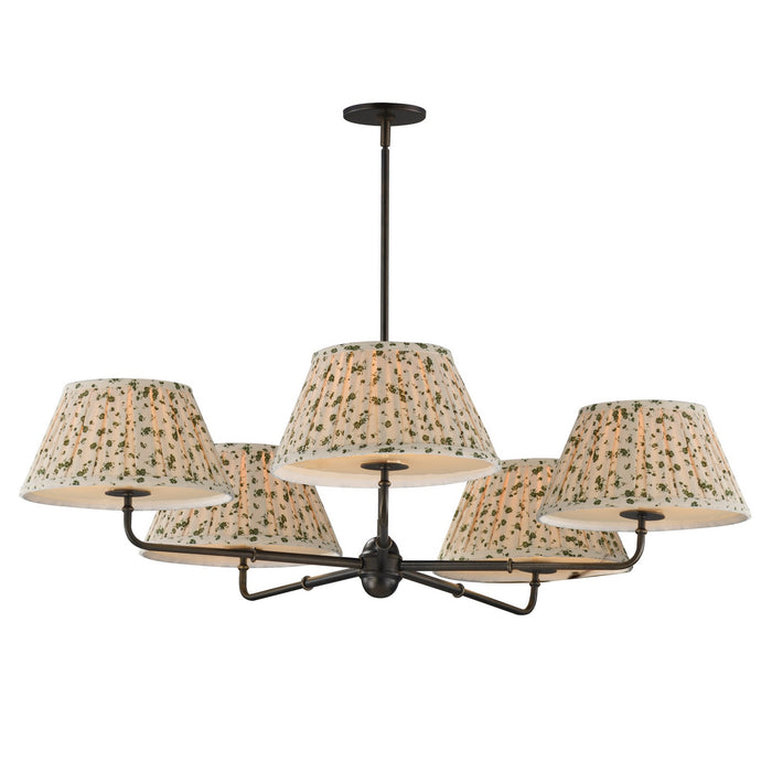 Maxim - 18415OWANB - Five Light Chandelier - Dunbridge - Antique Bronze